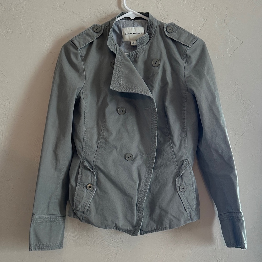 Banana Republic Olive-Gray Utility Jacket
